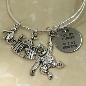 Not My Circus Not My Monkeys Adjustable Bracelet